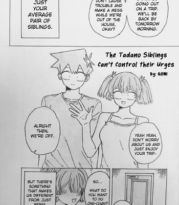 Porn Comics - The Tadano Siblings Can’t Control Their Urges