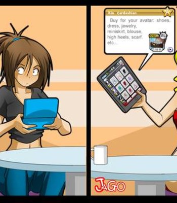 Living with HipsterGirl and GamerGirl comic porn sex 128