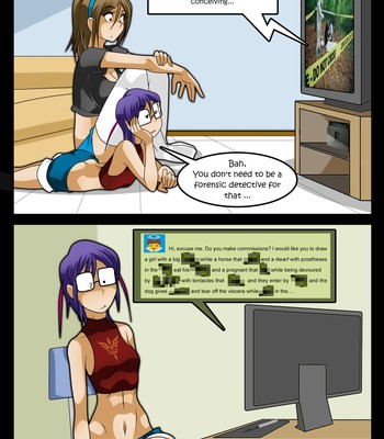 Living with HipsterGirl and GamerGirl comic porn sex 422