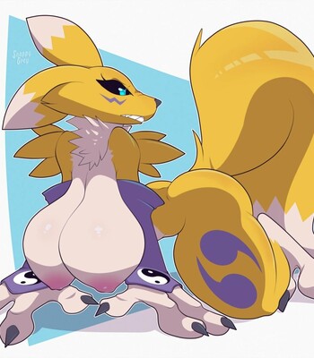 Renamon x Impmon (Digimon) comic porn sex 21