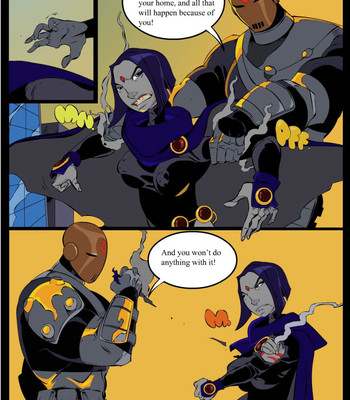 Raven vs Deathstroke comic porn sex 5