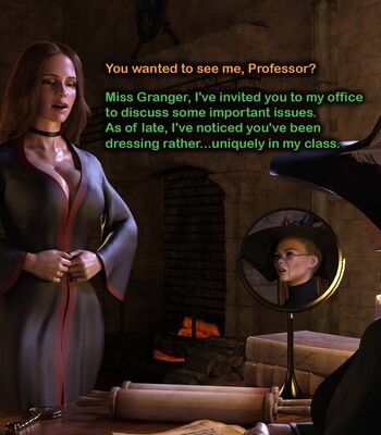 Hermione Granger and the Professor’s Wand comic porn sex 7
