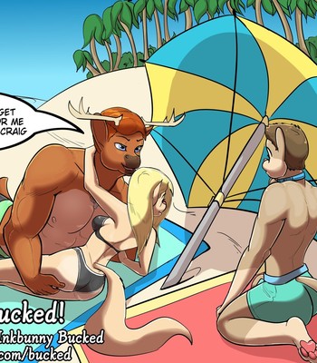Beach “Threesome comic porn thumbnail 001