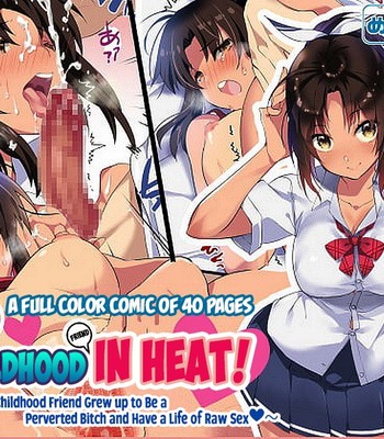 Porn Comics - Muchimuchi Dosukebe Bitch ni Seichou Shita Osananajimi to Namahame Seikatsu~