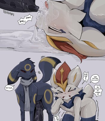 Umbreon & Cinderace comic porn sex 7