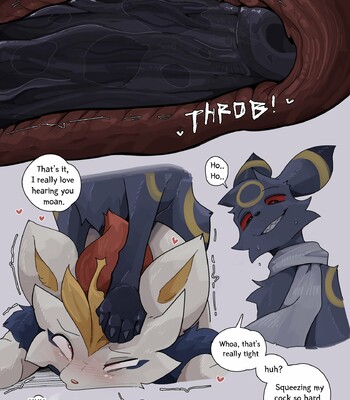 Umbreon & Cinderace comic porn sex 10