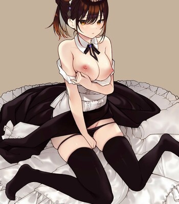 Jitome Maid-san to Love Love Ecchi [Colorized] comic porn sex 2