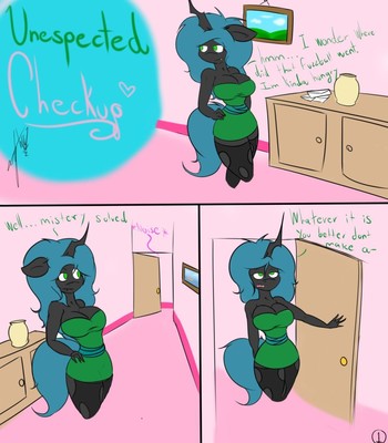 Unespected Checkup and Shower Time with fluffle puff and queen chrysalis comic porn thumbnail 001