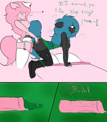 Unespected Checkup and Shower Time with fluffle puff and queen chrysalis comic porn sex 4