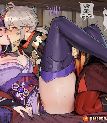 [Amadeus V] The Samurai and the Fox (Kazuha x Raiden Shogun x Yae Miko) [English] comic porn sex 32