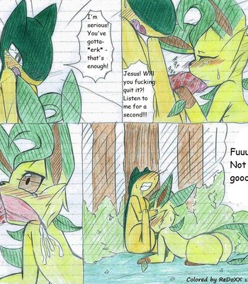 Leafeon X Quilava comic porn sex 5