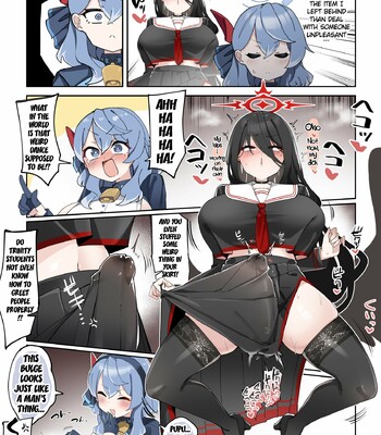 Futanari Hasumi-san vs Muttsuri Maso Mesu Ako-chan Manga comic porn sex 13