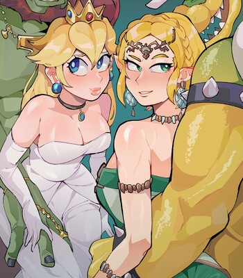 Switching Princesses (Super Mario Bros X The Legend of Zelda) comic porn thumbnail 001
