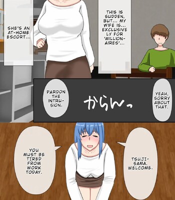 Uchi no Tsuma wa Jitaku Fuuzokujou (Okuribito-sama Senyou) o Shiteimasu | My Wife Works as a High-end Escort for the Ultra-rich comic porn sex 4