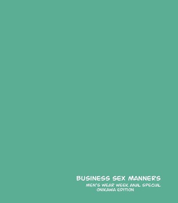 Business Sex Manners: Men’s Wear Week Anal Special Onikawa Edition comic porn sex 36