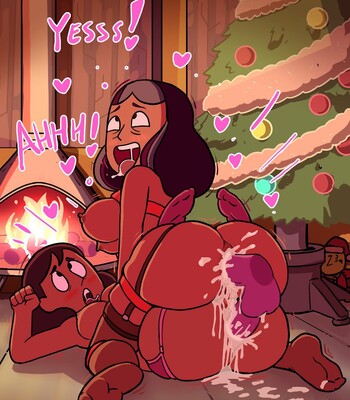 Garnet is helping Connie and her mom to prepare a Christmas gift for Steven comic porn sex 8
