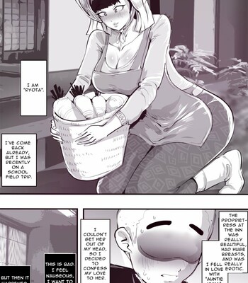 Shuugaku Ryokou de Akogare no Okami-san ni Fudeoroshi Saremashita | Cherry Popped By A Lovely Traditional Inn Proprietress comic porn sex 3