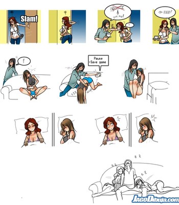 Living with HipsterGirl and GamerGirl Extras comic porn sex 59