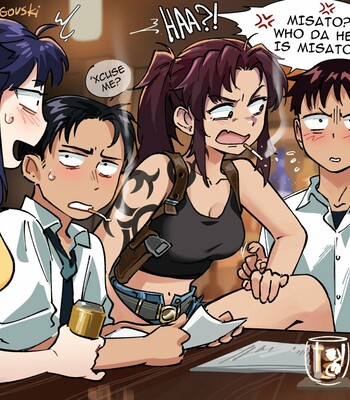 Misato’s Black Lagoon Bar comic porn sex 2