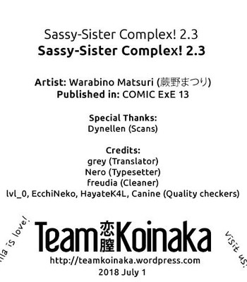 Sassy-Sister Complex! 2.3 comic porn sex 5