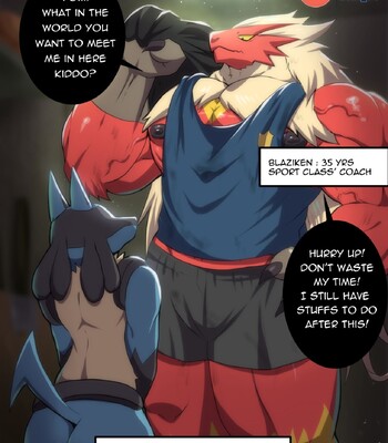 Porn Comics - bna v5 blaziken x lucario
