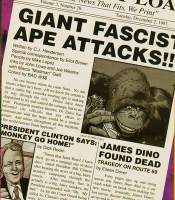 Porn Comics - Giant Fascist Ape Attacks!