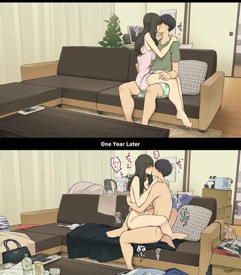 Dousei Seikatsu Ikkagetsume to Ichinen Ato, Asaokite kara Shuushin made no Hikaku | A Day in the Life of a Couple: Their First Month Living Together vs. One Year Later comic porn sex 15