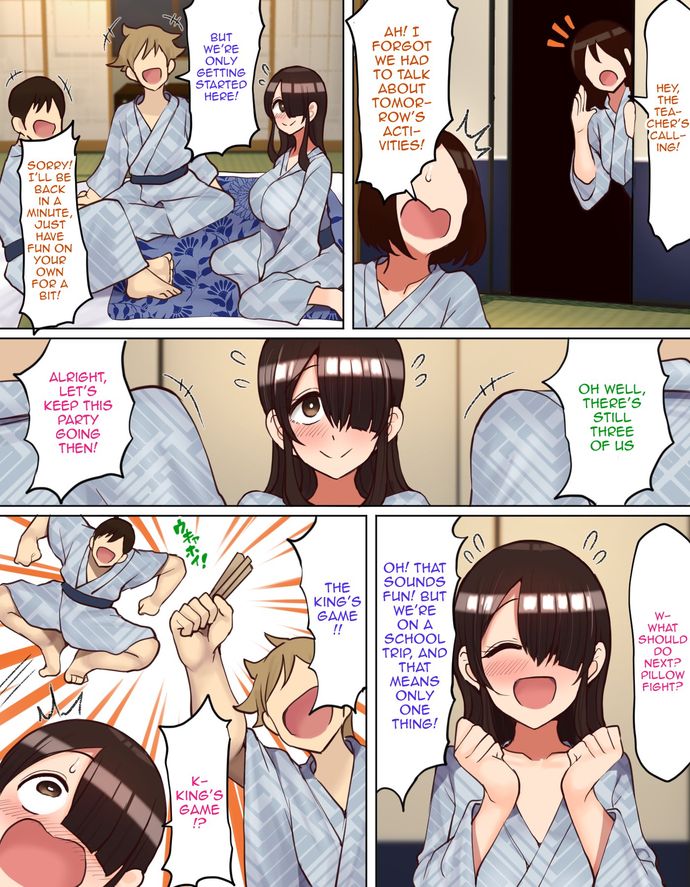 Shuugaku Ryokou de YouCha to Onaji Group ni Nacchatta Mekakure InCha-chan comic porn sex 5