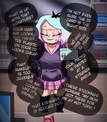 Emberlynn Pinkle tries to buy some condoms comic porn sex 4