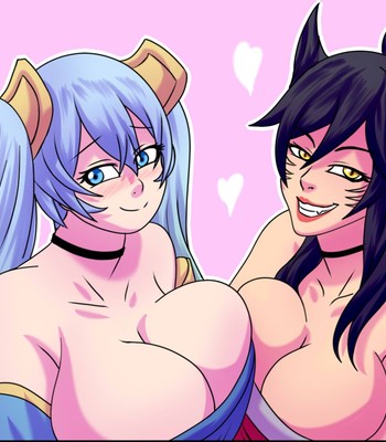 Porn Comics - [JustOneHumanJOH] Ahri and Sona are playing with a dick (League Of Legends)