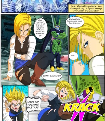 Android 18 vs Cell comic porn thumbnail 001