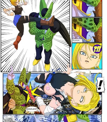 Android 18 vs Cell comic porn sex 2