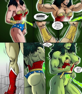 Power Girl and Wonder Woman Get Gamma comic porn sex 3