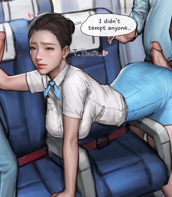 Flight Attendant (decensored) comic porn sex 2