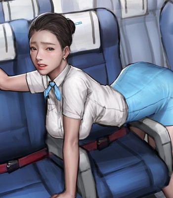 Flight Attendant (decensored) comic porn sex 13