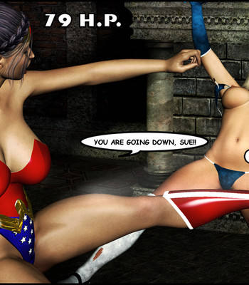 Wonder Woman vs Sue Storm comic porn sex 9