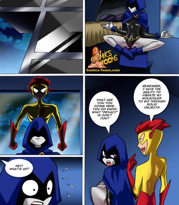 Raven Fucks Kid Flash comic porn thumbnail 001