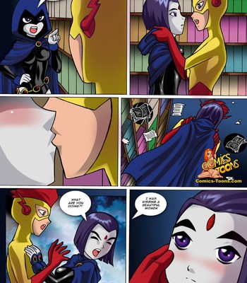 Raven Fucks Kid Flash comic porn sex 4