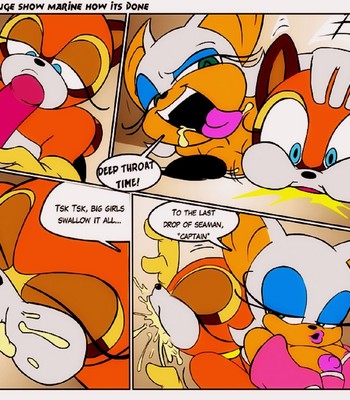 Sonic Sez: Rouge… Show Marine How It’s Done! comic porn sex 5