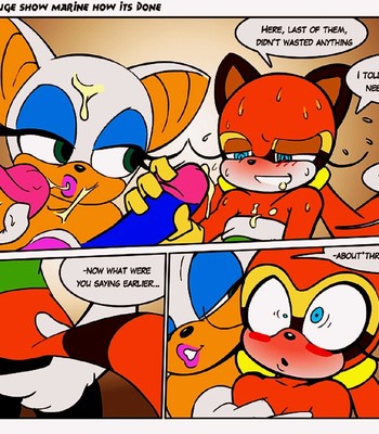 Sonic Sez: Rouge… Show Marine How It’s Done! comic porn sex 6