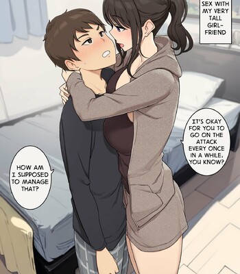Porn Comics - Koushinchou de MeguTai na Kanojo to Turn-sei no Sex Suru Ohanashi | Turn-Taking Sex With My Very Tall Girlfriend [English]