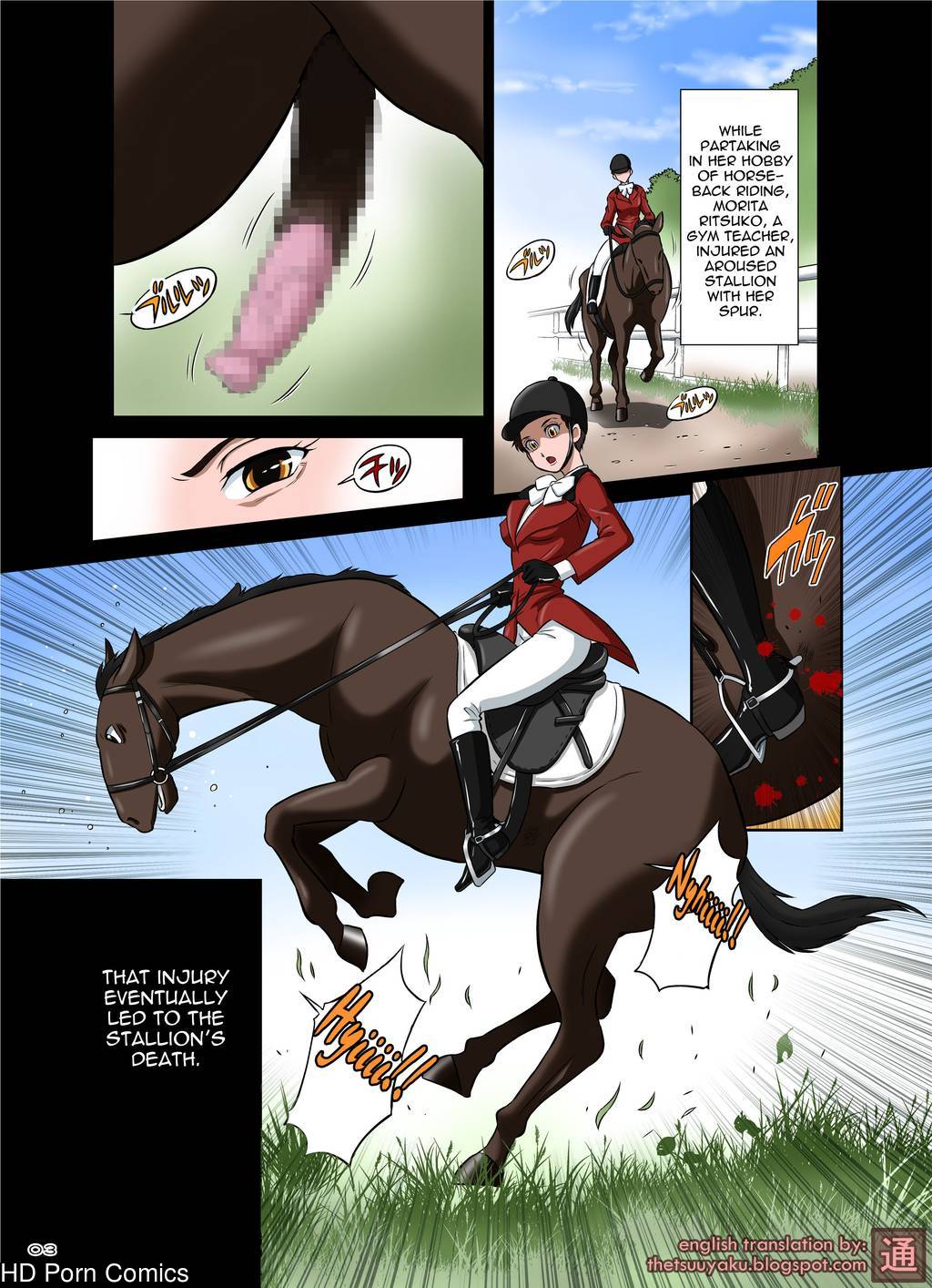 Horse porn x ray comic ray and the stallion