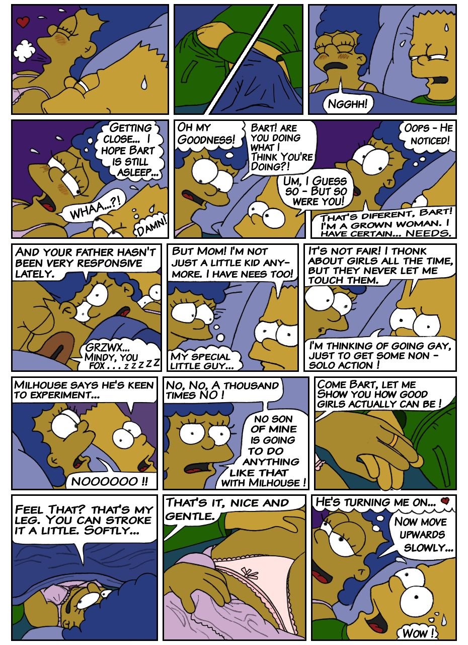 Simpsons Incest Porn - Jimmy] Mom's Bed (The Simpsons) [Colorized] comic porn - HD Porn Comics