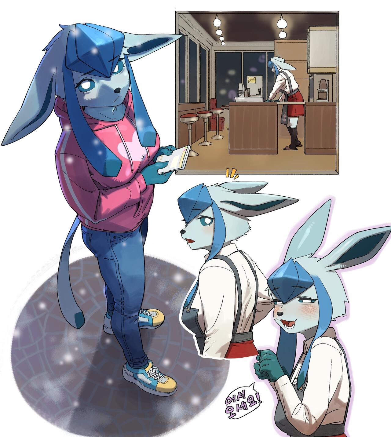 1280px x 1431px - Glaceon Barista (ongoing?) comic porn | HD Porn Comics