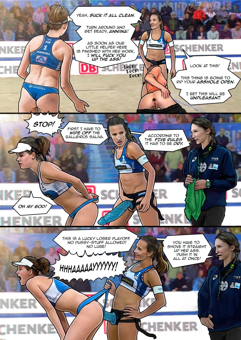 Argentina vs Finland - Beach Volleyball World Championship 2019 comic porn  - HD Porn Comics