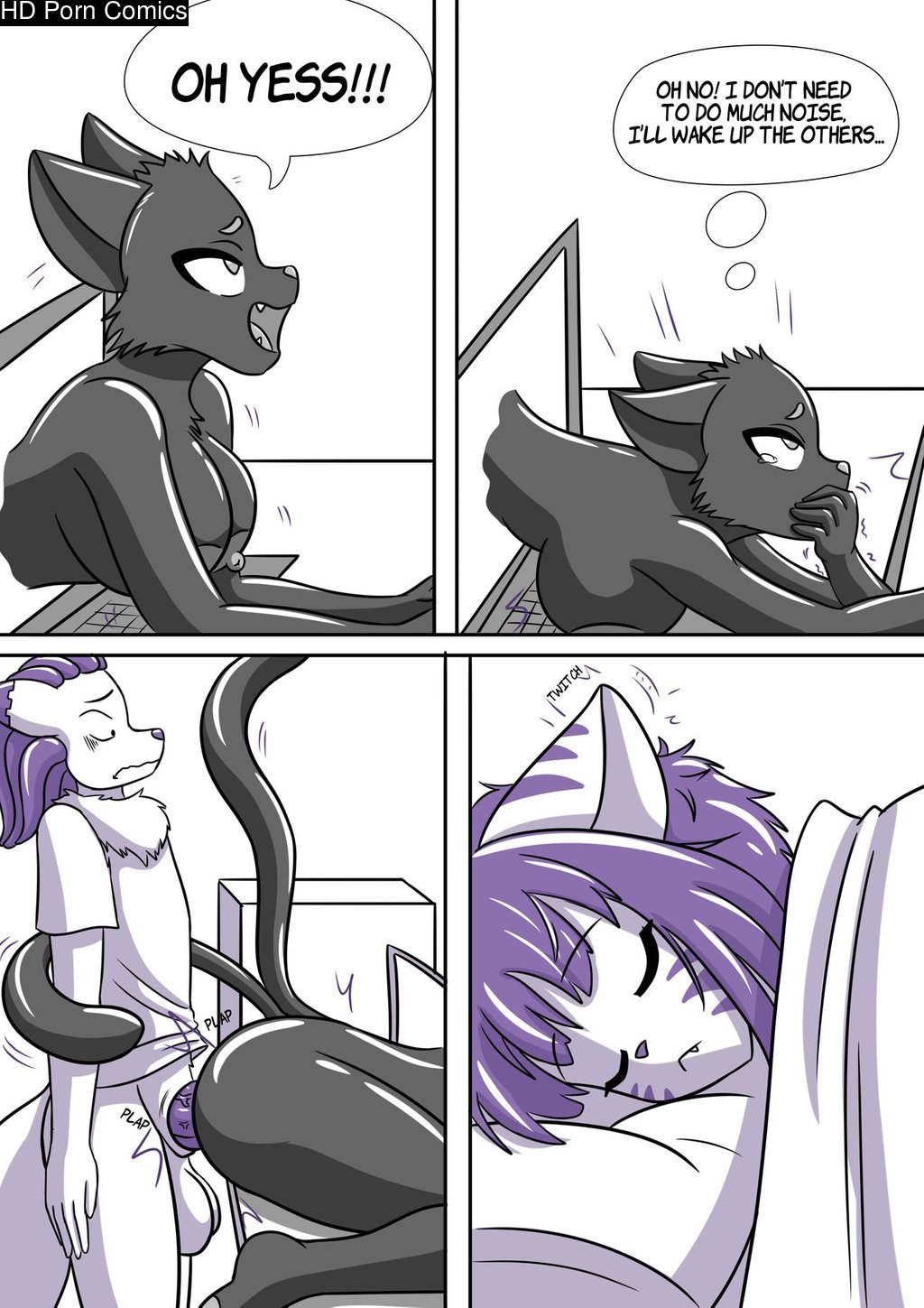 Cat comic porn