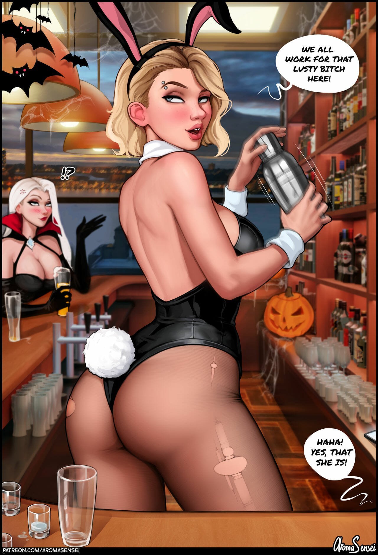 She Male Sex Halloween Party - Halloween Party at Frozen Inc. comic porn - HD Porn Comics