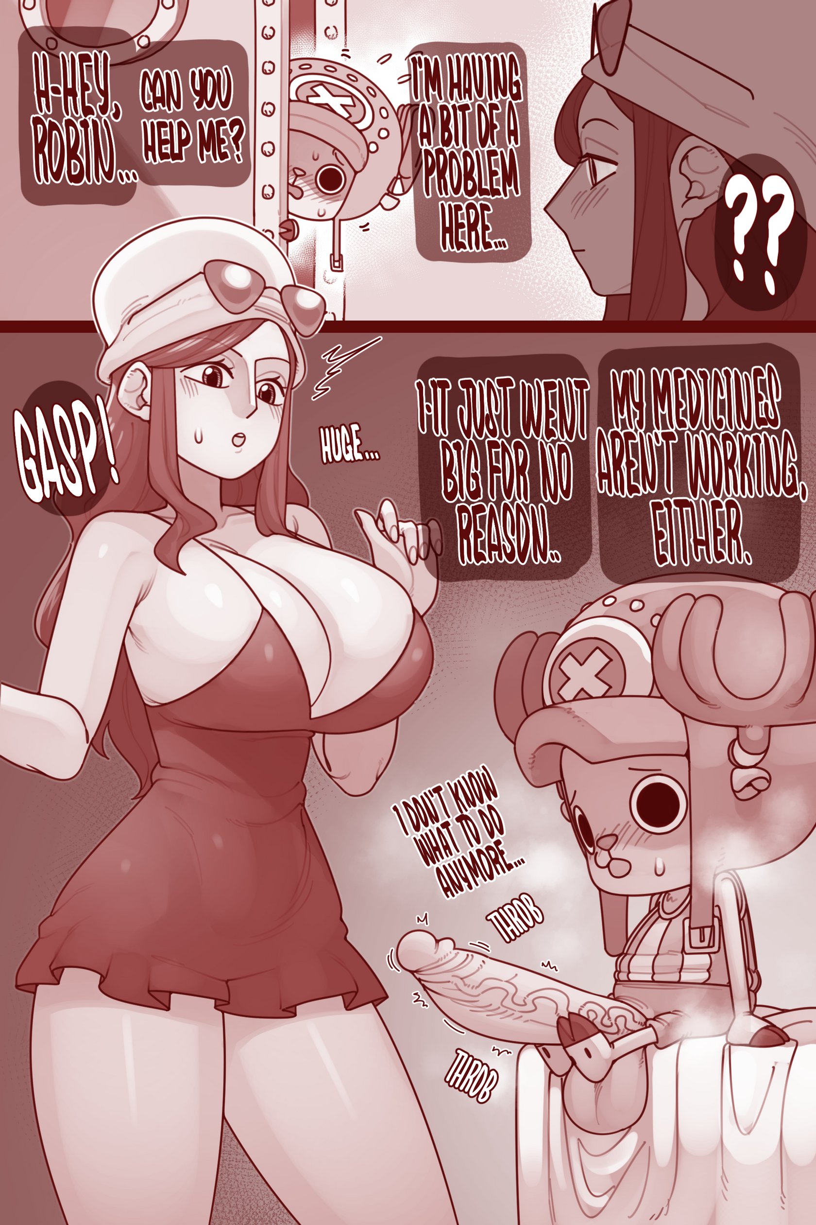 Nico robin and chopper porn comic