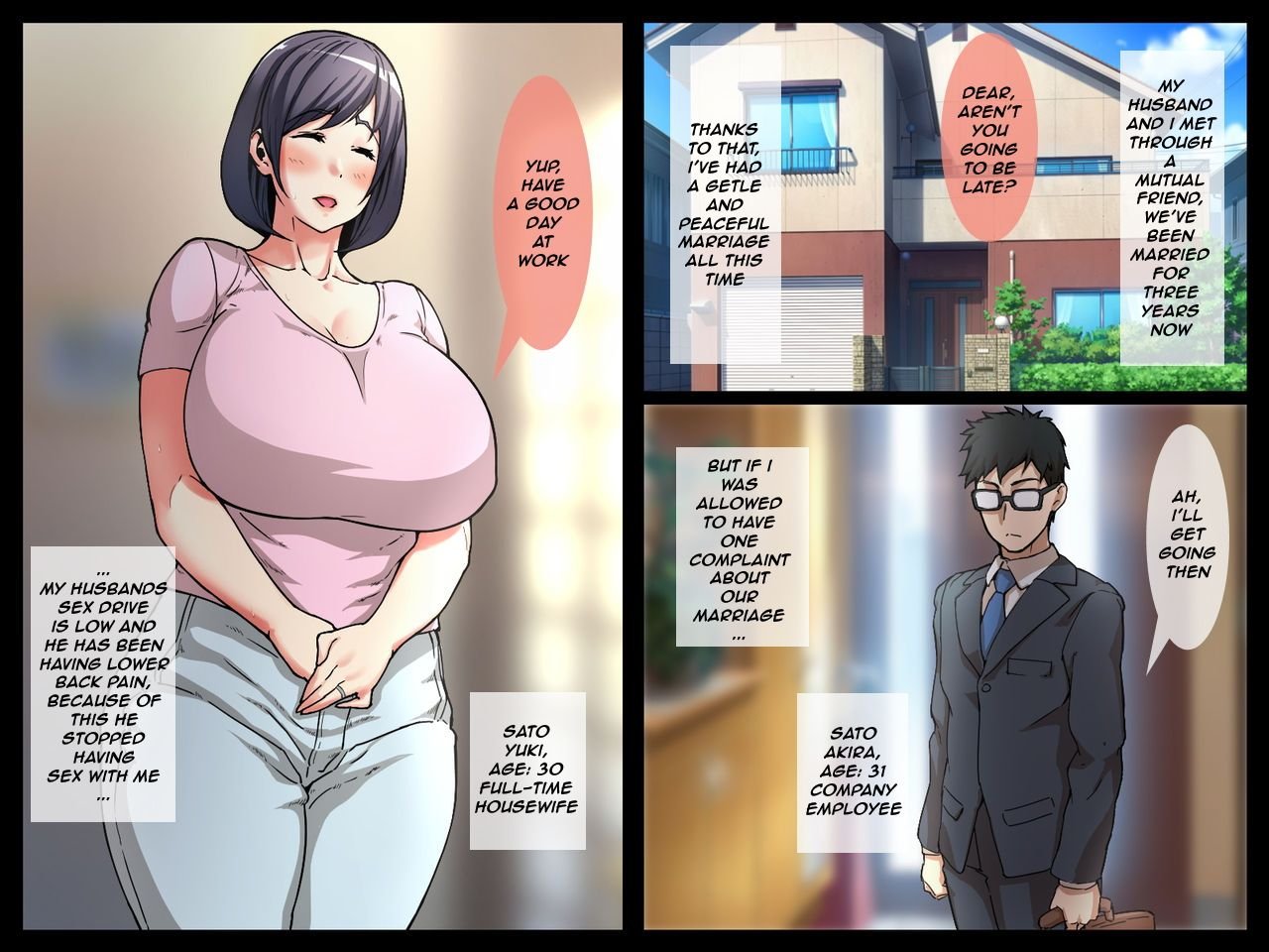 Hakujin Ryuugakusei ni Netorareru Hitozuma ~Zenpen~ Wife NTRd by a White Exchange Student Part 1 (Recolour) comic porn image image