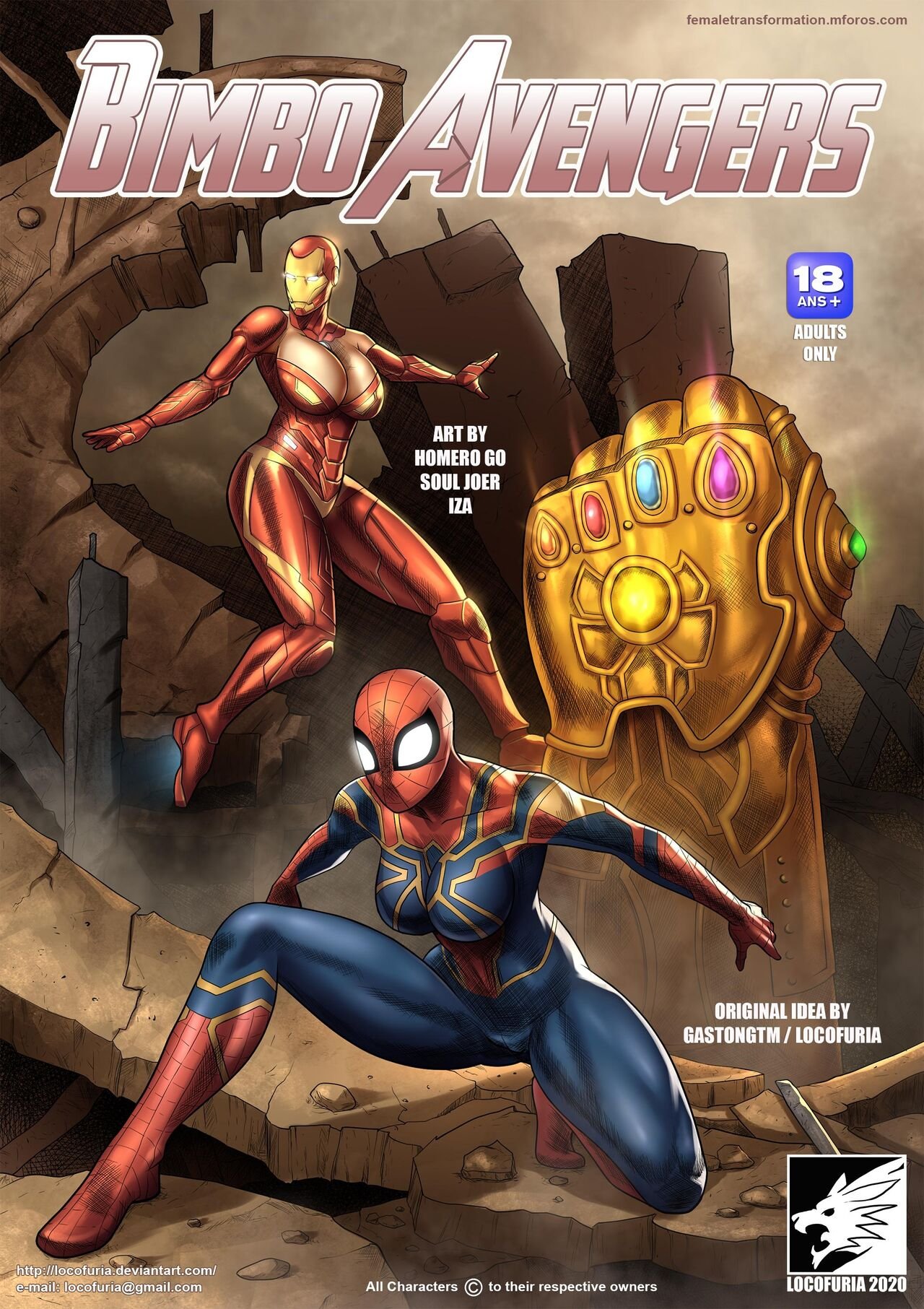 Bimbo avengers porn comic